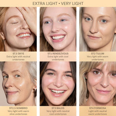 ILIA SPF 40 swatch shows sun and blue light defense in action.