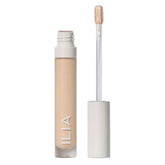 ILIA True Skin Serum Concealer packaging shows sleek tube for daily easy application