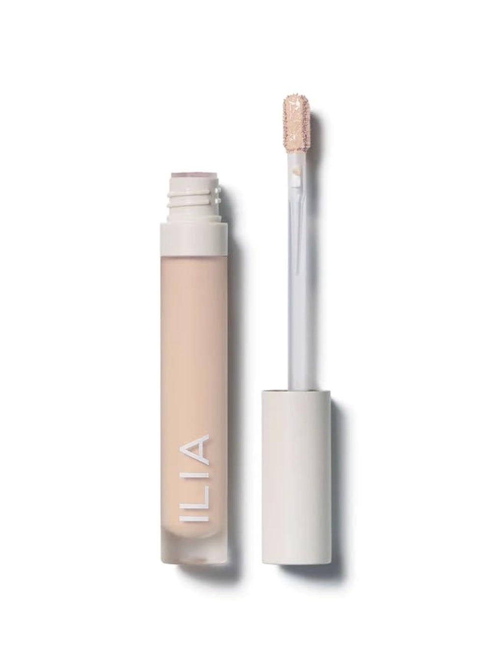 ILIA True Skin Serum Concealer tube closeup for featherweight coverage