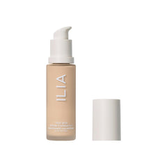 ILIA True Skin Serum Foundation bottle—weightless, buildable coverage for a natural finish.