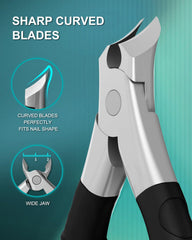ILLFER ergonomic anti-slip handle for comfortable trimming.