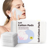 Illidi Large Square Cotton Pads in boxed packaging for easy makeup removal.