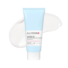 Illiyoon Ceramide Ato Soothing Gel bottle close-up highlighting vegan moisture.