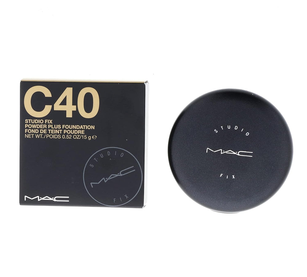Illuminations MAC Studio Fix powder compact delivering a smooth matte finish for all-day wear.