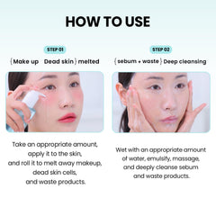 ilso watery texture glides on skin to dissolve impurities