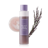 I'm from Black Rice Toner bottle pour demonstrates lightweight hydration for oily skin.