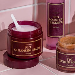I'm from fig cleansing balm sherbet texture swatch highlights gentle cleansing.