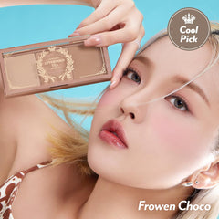 I’M MEME Contour Palette Roasting Coffee swatch shows warm-toned shades for definition.