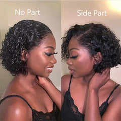 IMANI HAIR short curly pixie wig back view reveals full, balanced silhouette.