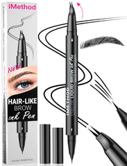 iMethod curved eyebrow pen curved-tip creates natural hair-like brows with precise definition