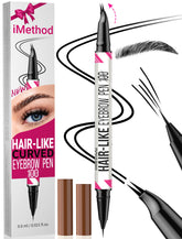 iMethod Curved Eyebrow Pen curved-tip creates natural hair-like strokes for precise brows