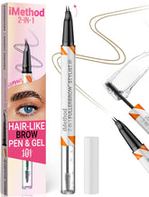 iMethod Curved Eyebrow Pen tip for natural hair-like strokes that shape brows.