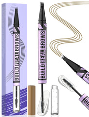 iMethod eyebrow pen 4-fork-tip close-up for natural hair-like strokes