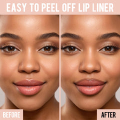 iMethod Lip Stain peel-off action close-up showing easy removal.