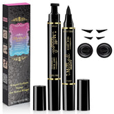 iMethod winged eyeliner stamp left wing for quick symmetrical cat-eye results.