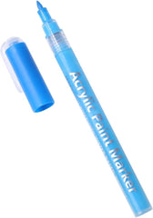 IMGDD Nail Art Pen blue-cap swatch demonstrates precise dot and line design.