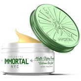 Immortal NYC Matte Styling Extreme Dry Look Pomade bottle closeup showing strong matte hold.