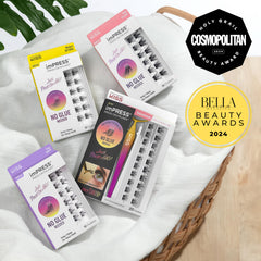 imPRESS Falsies 12 clusters pack enables customizable lash looks.