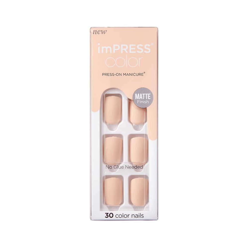 imPRESS KISS color press-on nails kit for at-home manicure convenience