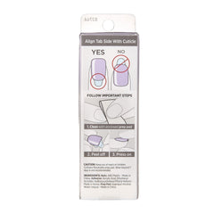 imPRESS Solid Color Nails application demonstrates clean, polish-free look