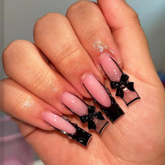 IMRAIN glossy press-on nails show a durable acrylic finish for a confident, low-maintenance look.
