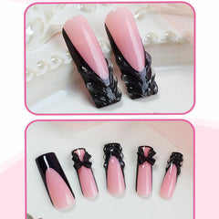 IMRAIN bow-design nails feature exquisite detail for dressier occasions and compliments.