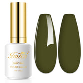 Imtiti gel nail polish olive green bottle for home manicure