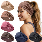 IMYORT 6-pack wide headbands flatlay for versatile daily wear and hair control
