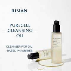INCELLDERM PureCell cleansing oil makeup-removal—efficiently dissolves waterproof makeup while soothing skin.