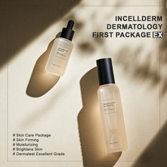 INCELLDERM Riman Serum drops applied to skin for smoothing and even tone