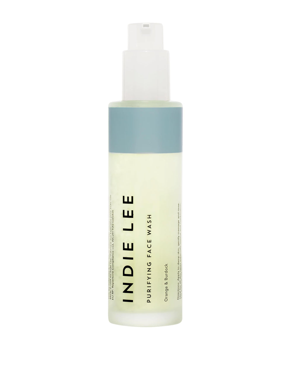 Indie Lee Purifying Face Wash bottle with pump for easy daily cleansing
