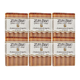 Indigo Wild goats milk soap bar frankincense myrrh closeup for calming spa-like lather