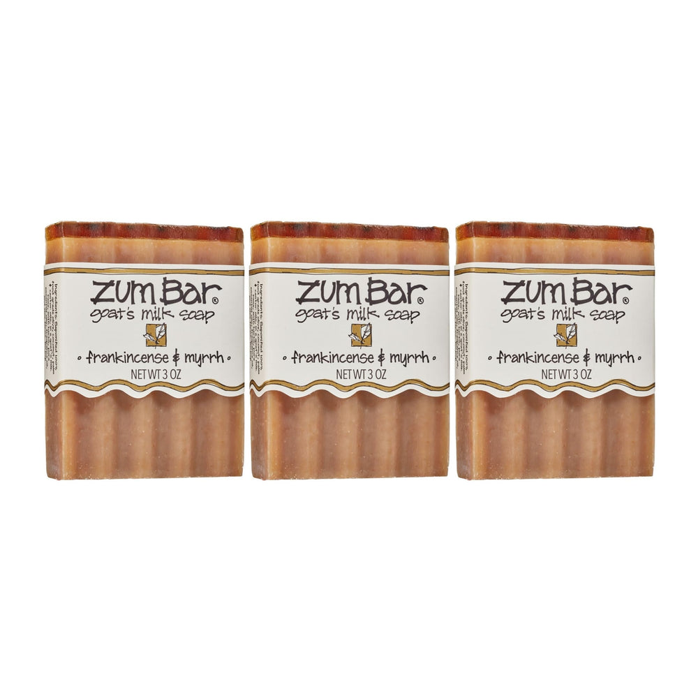 Indigo Wild Zum goat milk soap bar with frankincense and myrrh for soothing skin
