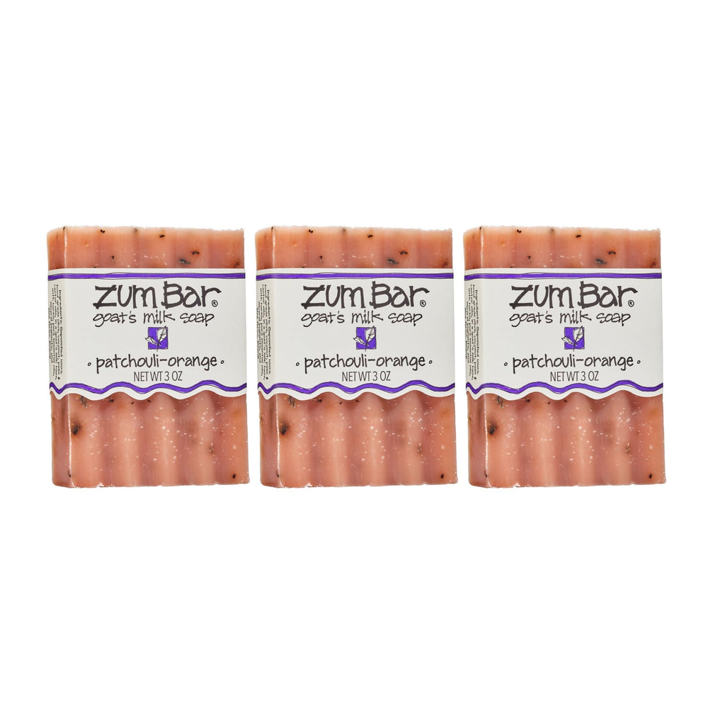 Indigo Wild Zum Goat Milk Soap Bar Patchouli Orange Pack 3oz — gentle cleansing and uplifting aroma.