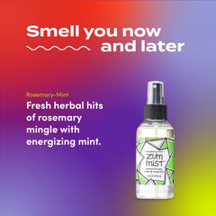 Indigo Wild Zum Mist rose-mint scent offers an uplifting aroma for personal use.