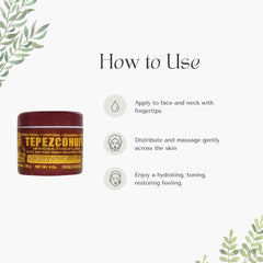 Indio Papago Tepezcohuite night-cream-packaging close-up - traditional Mexican formula for nourishing care.