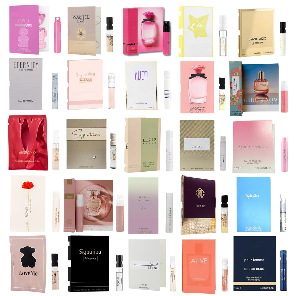 Infinite Scents sampler set with designer fragrances pack — rotate scents and discover favorites on the go.