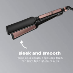 INFINITIPRO BY CONAIR extra-long plates enable quicker styling across longer hair.