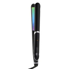 INFINITIPRO by Conair rainbow titanium flat iron plates closeup for sleek straightening