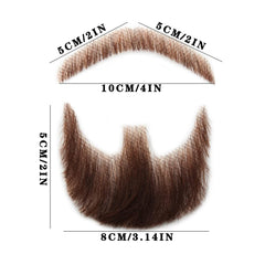 INFTOYCO goatee detail demonstrates lifelike stubble for theatre and character roles