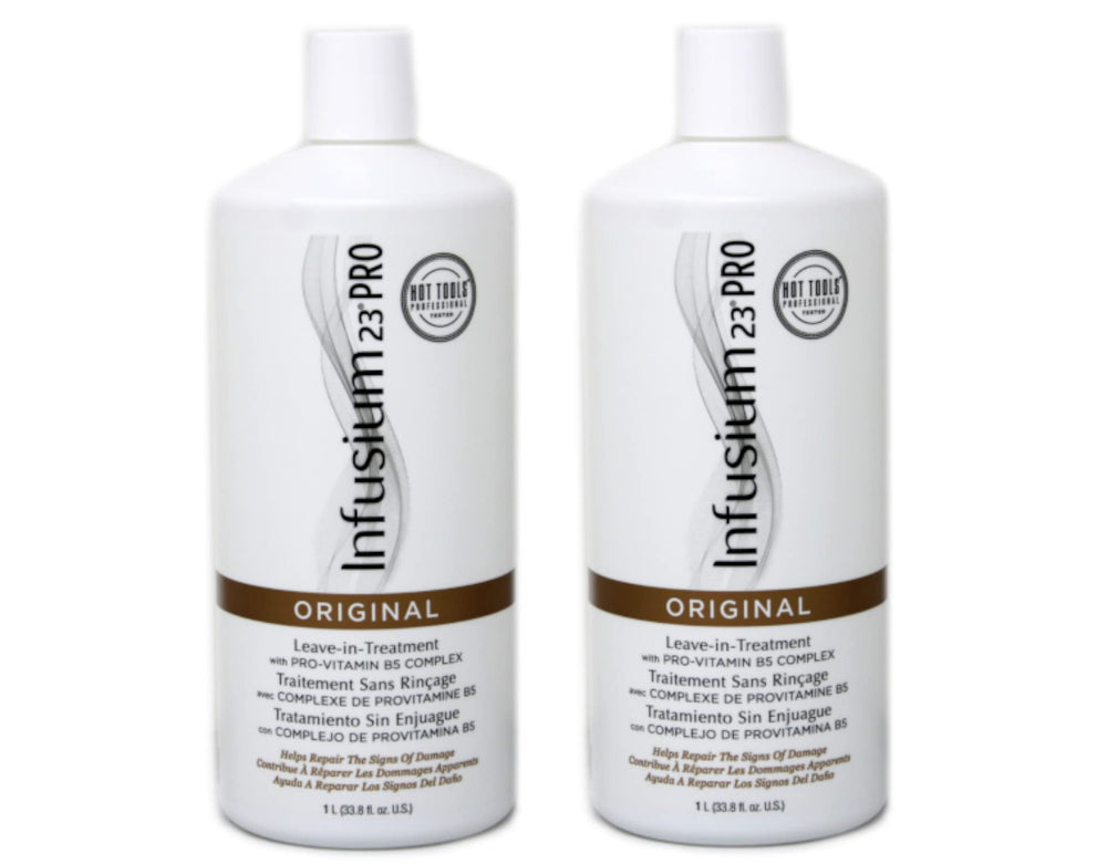 Infusium 23 Pro 23 Treatment original bottle front shows large 33.8 oz size for long-term use