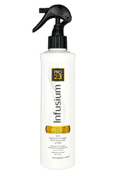Infusium 23 Reparative Leave-In bottle pour for lightweight repair and quick absorption.