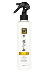 Infusium 23 Reparative Leave-In bottle pour for lightweight repair and quick absorption.