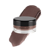Inglot AMC Eyeliner Gel waterproof close-up shows intense color for all-day wear.