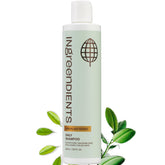Ingreendients natural shampoo bottle front shows plant-based cleansing for color-safe hair