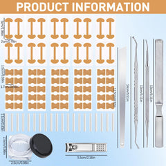 Ingrown Toenail Corrector Set nail clippers provide clean, precise trimming for comfort.