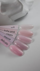 IN.HYPE Baby Pink#3 sculpting step demonstrates smooth-building for extensions