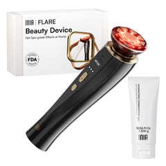 INIA 3-in-1 device setup for a daily facial tightening routine