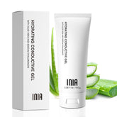 INIA conductive gel ready for facial-device setup, enhancing treatment prep.