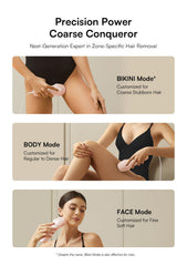 INIA HAUTE Pro bikini mode in action targets bikini-line hair